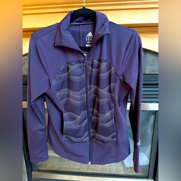 adidas Jackets & Blazers - Women’s Adidas Purple Track Tennis Jacket Medium EUC